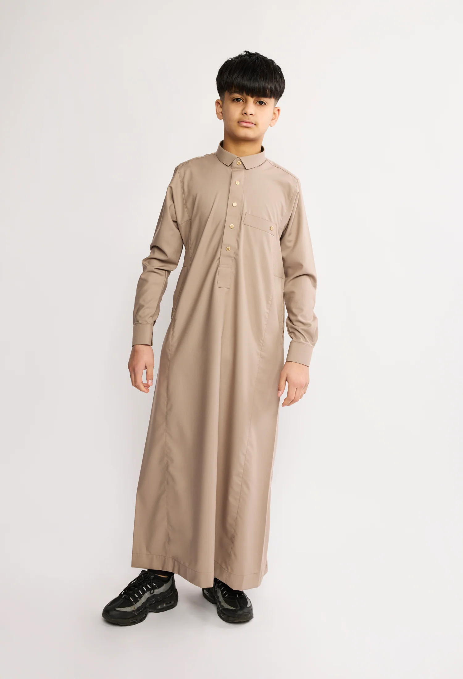 J2504 Al Noor Kids Thobe – Indian Khaki