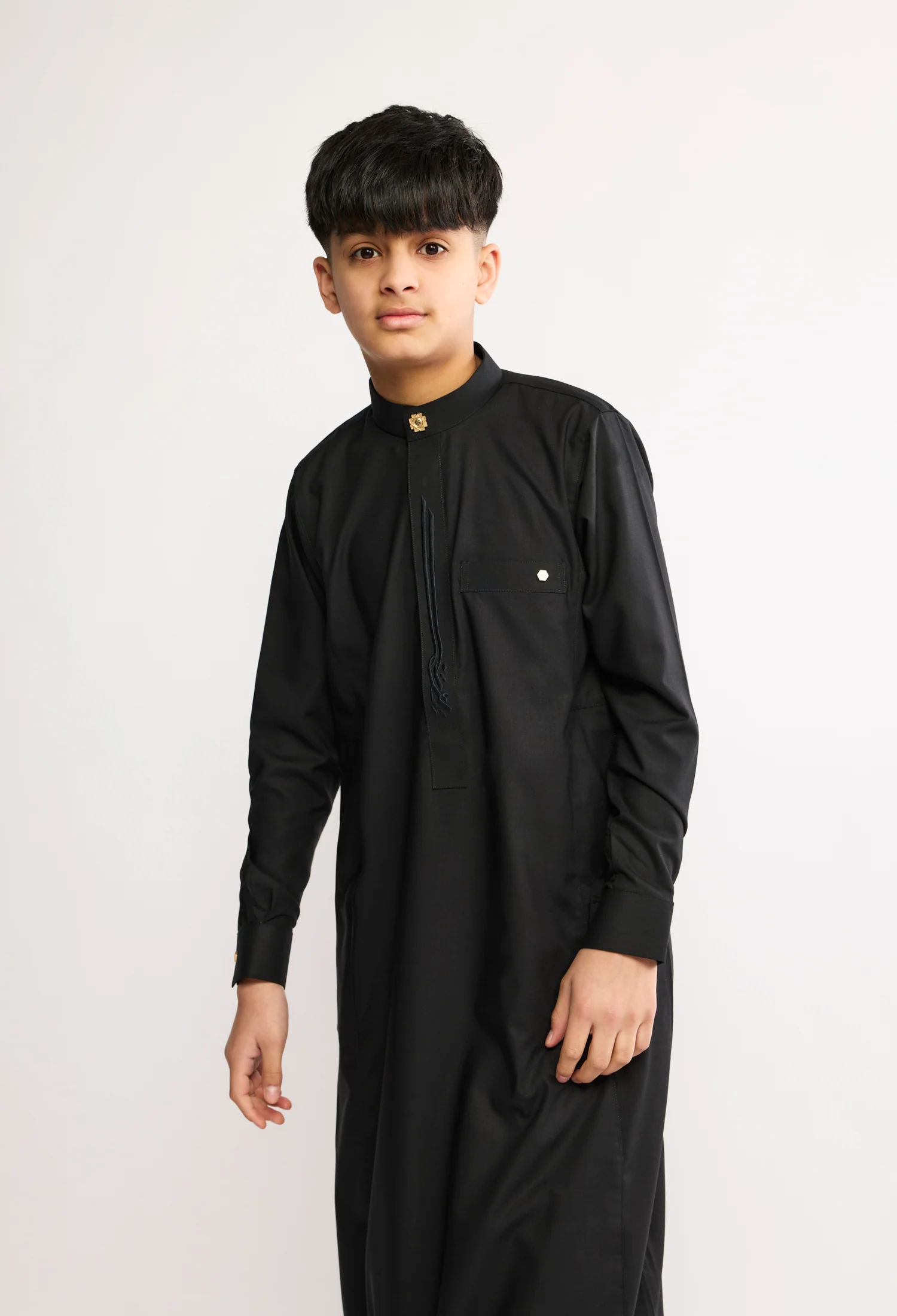 J2512 Black Boys Thobe - Image 4