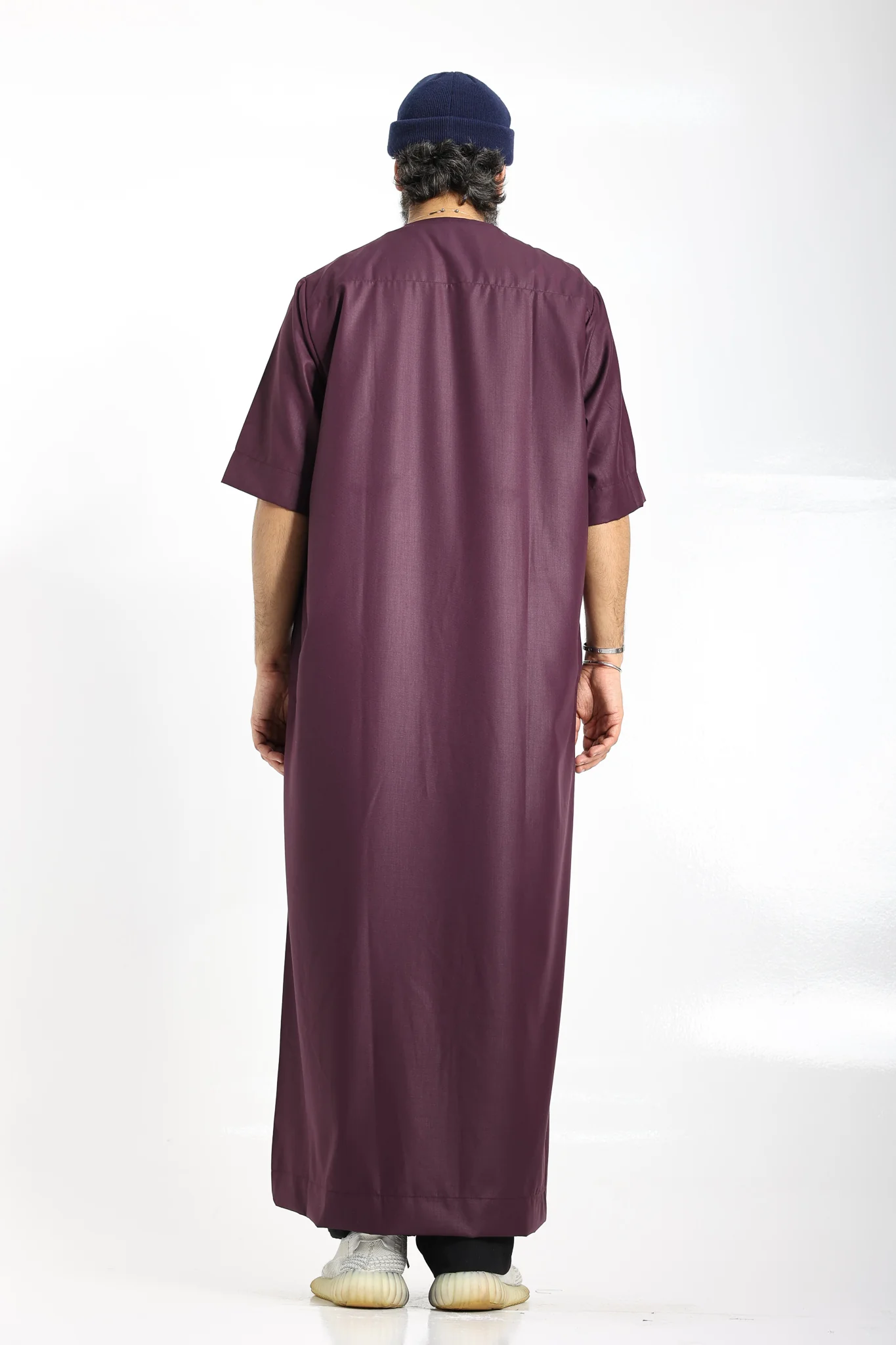 J2514 Tuscan Red Half Sleeve Thobe - Image 6
