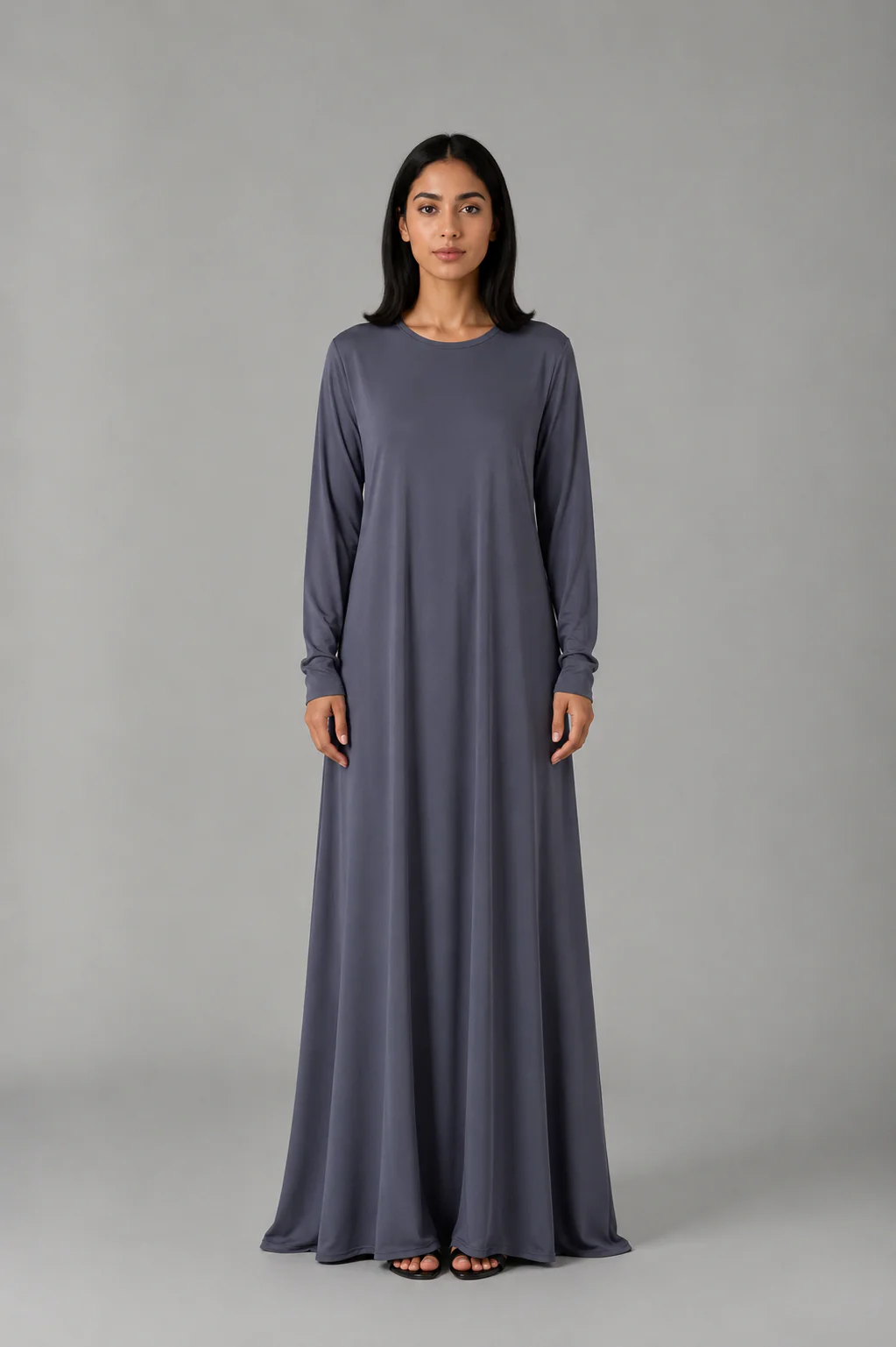 Jersey Ladies Plain Abaya - Image 3
