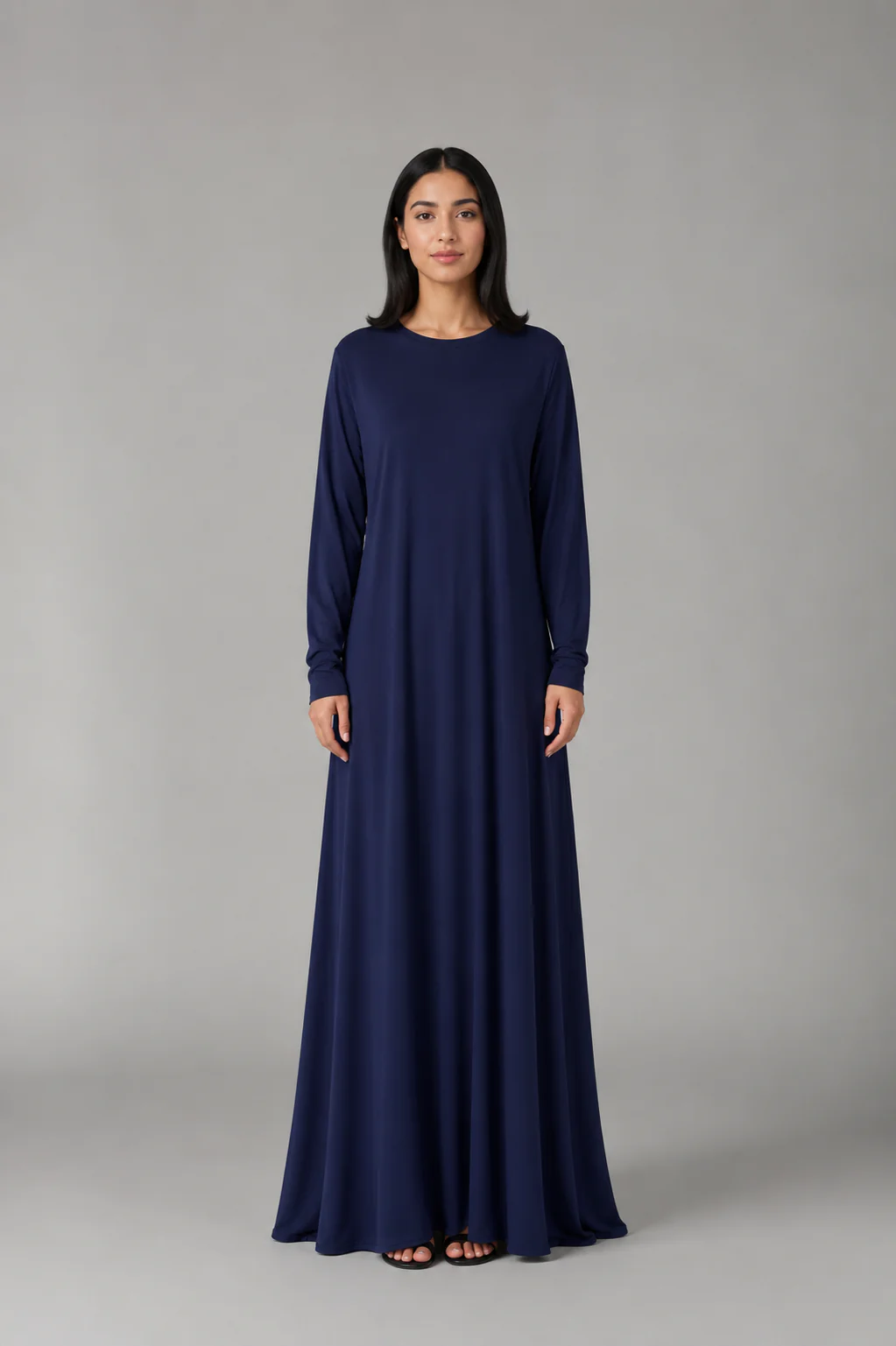 Jersey Ladies Plain Abaya - Image 4