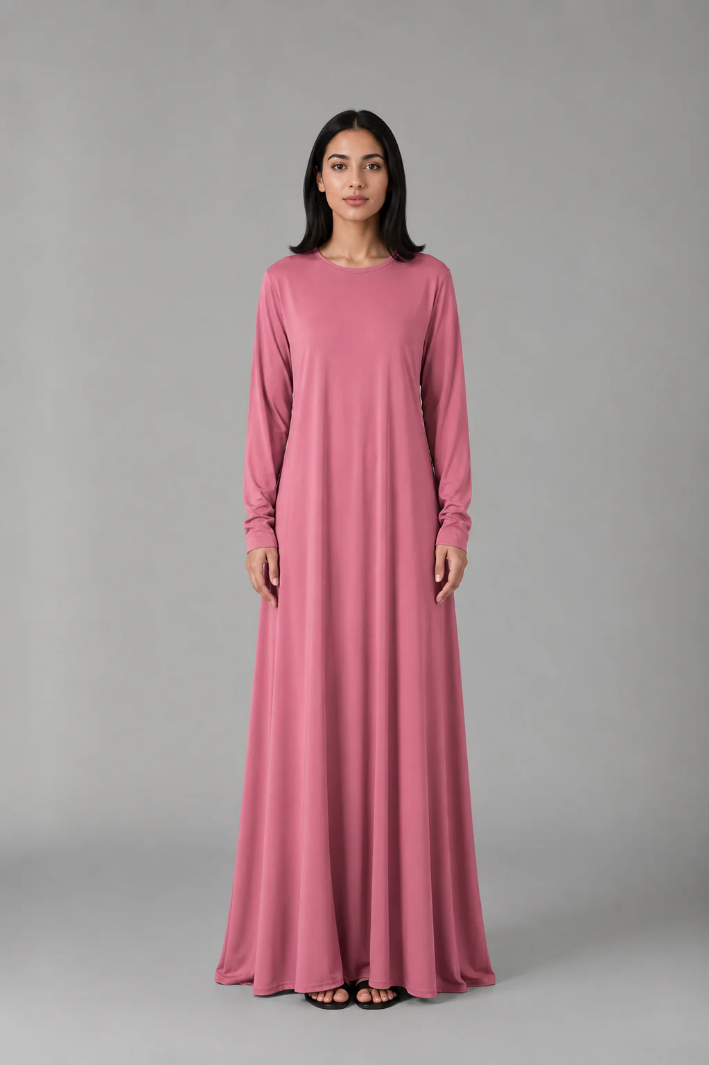 Jersey Ladies Plain Abaya - Image 5
