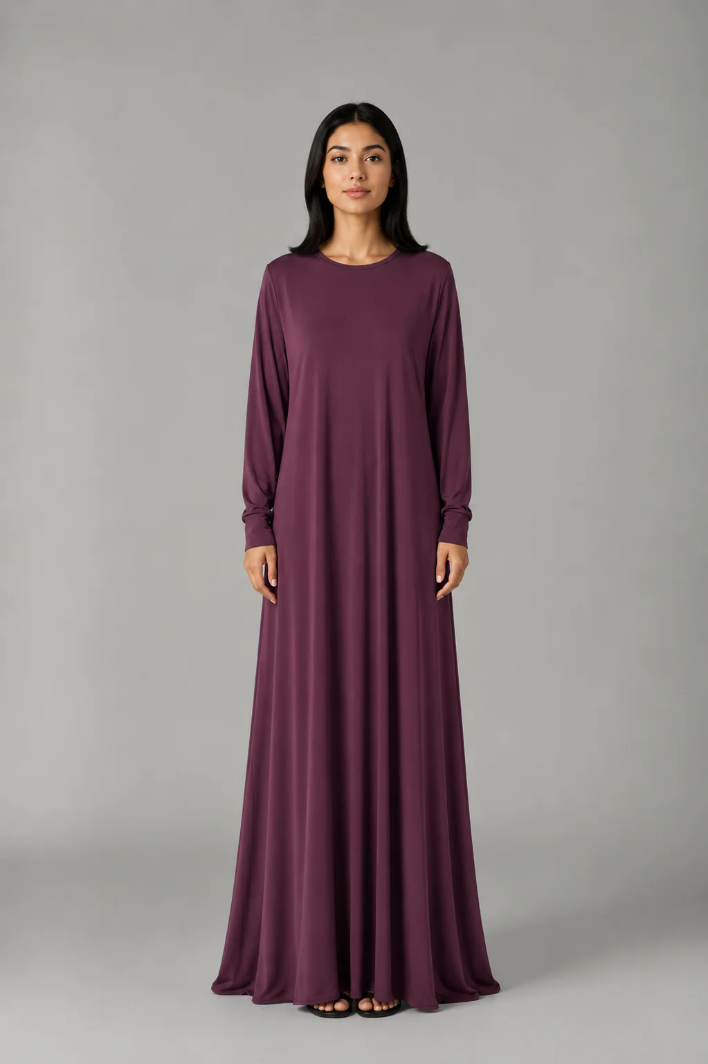 Jersey Ladies Plain Abaya - Image 6