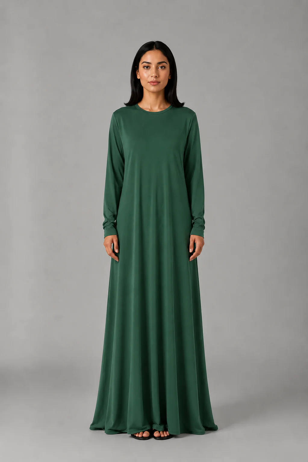 Jersey Ladies Plain Abaya - Image 8