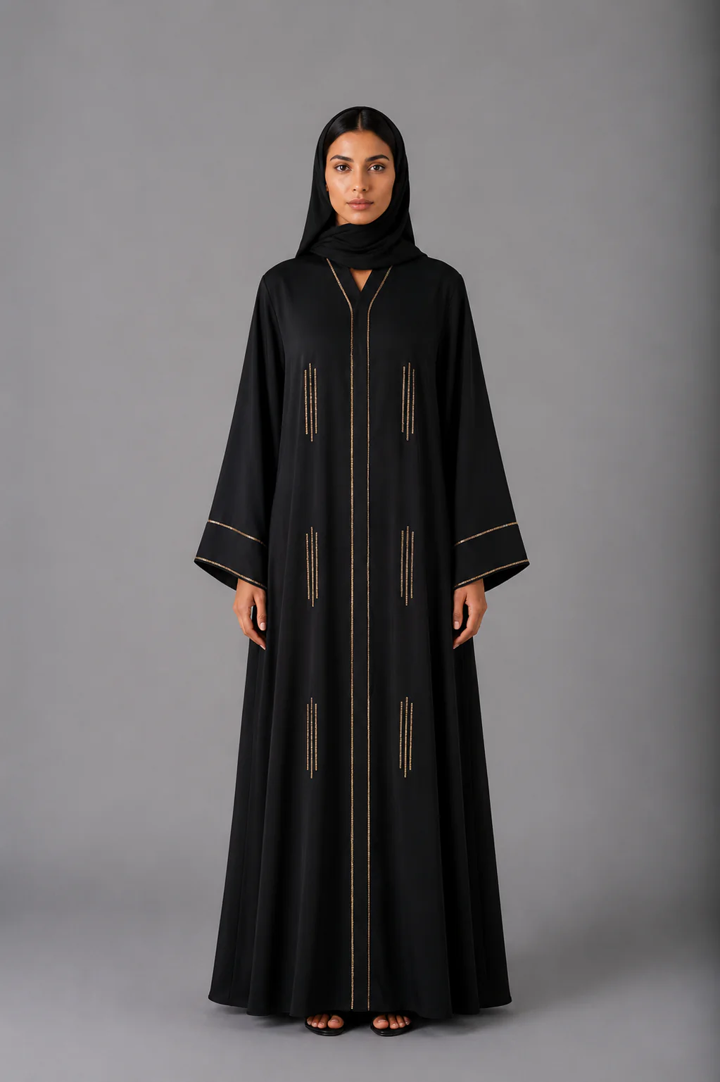 Layali Black Abaya