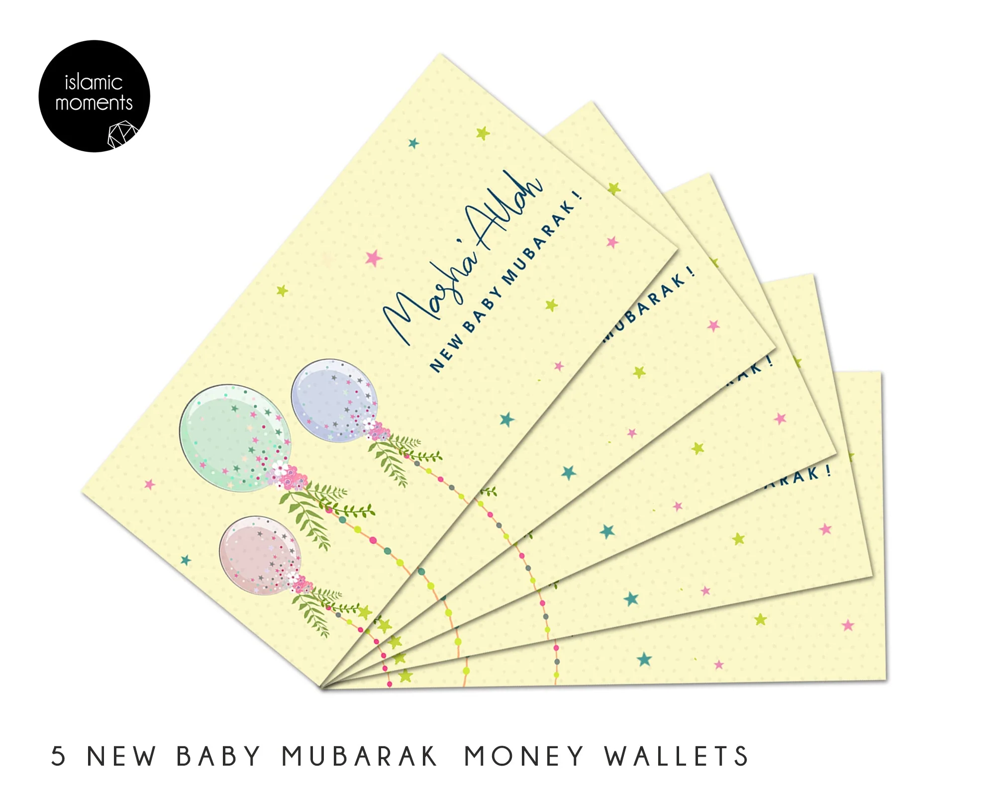 Masha'Allah New Baby Mubarak Money Wallets - Image 2