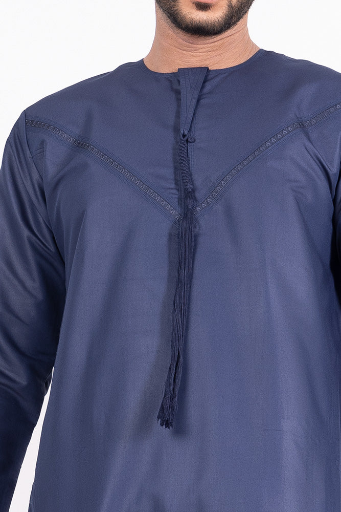 Navy Emirati Thobe - Image 4