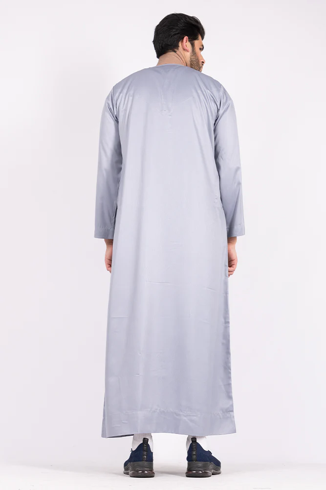 Pastel Grey Omani Thobe - Image 6