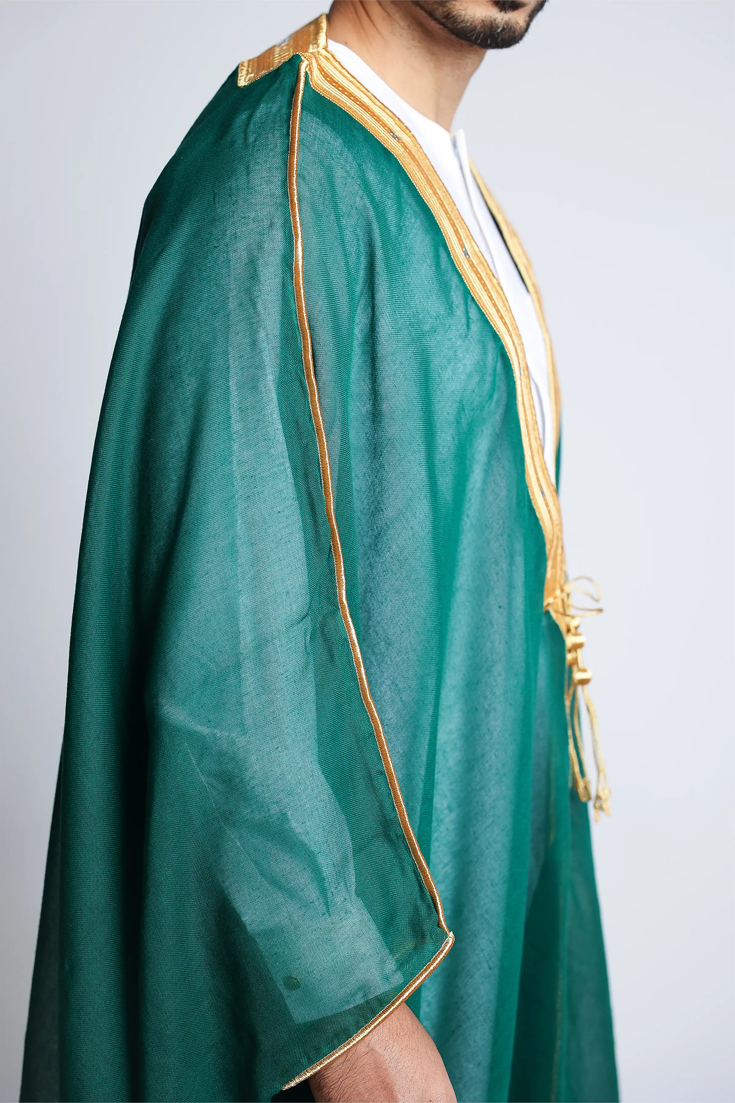 Pine Green Arab Bisht - Image 6