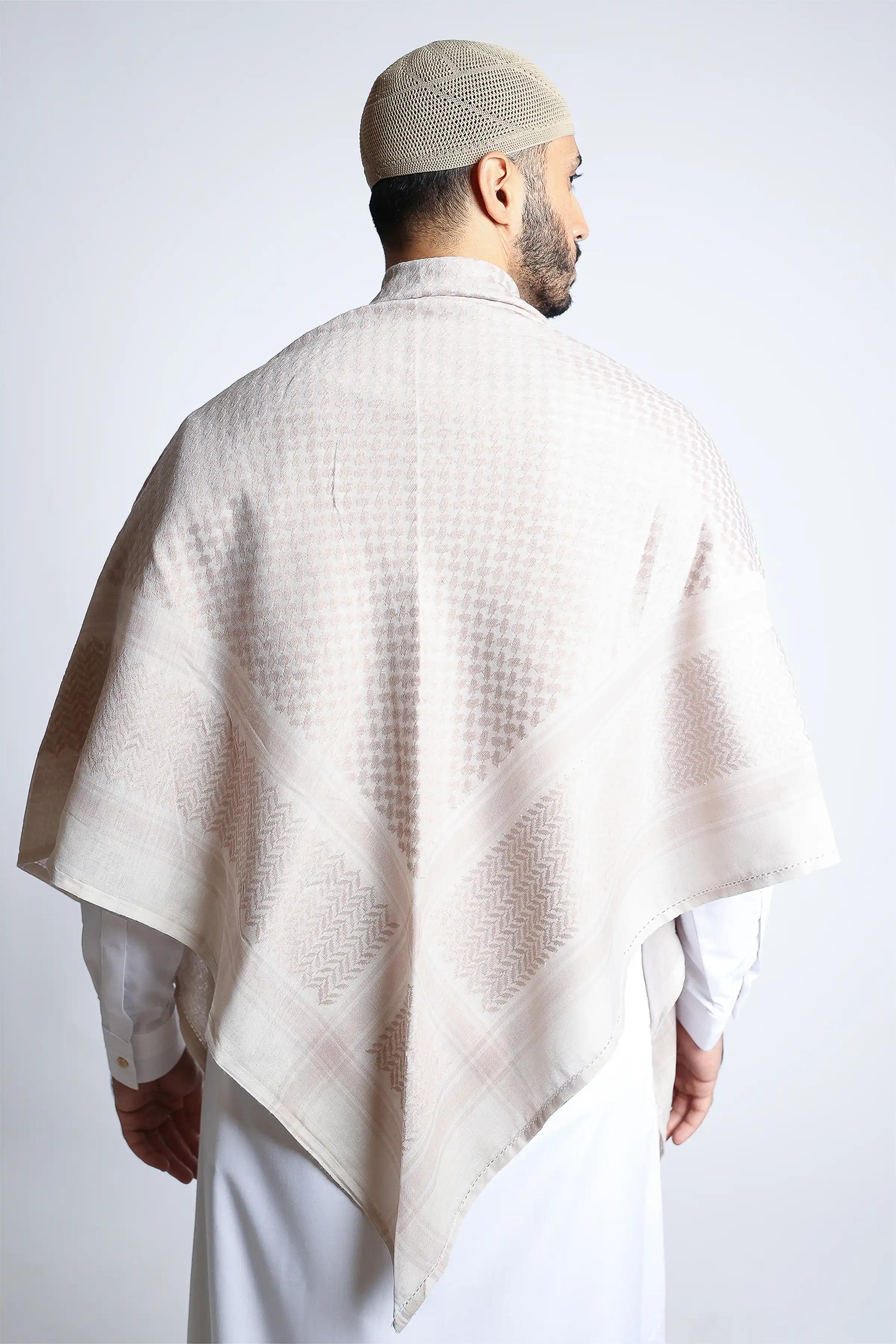 Rosey Beige Shemagh - Image 3