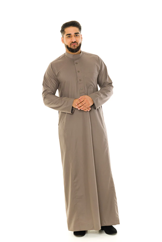 Saudi Collar Jubbah|Thobe - Image 3
