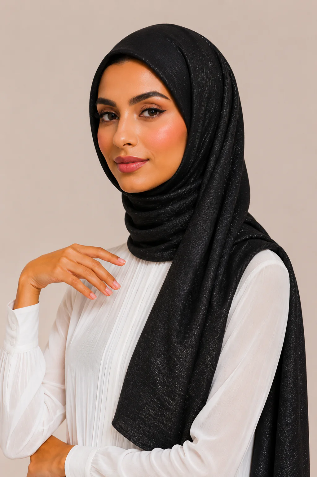 Shimmer Scarf | Black