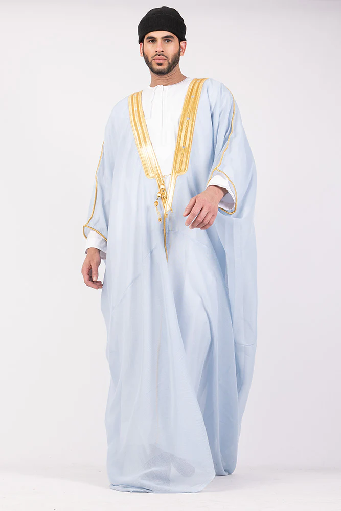 Sky Blue Arab Bisht