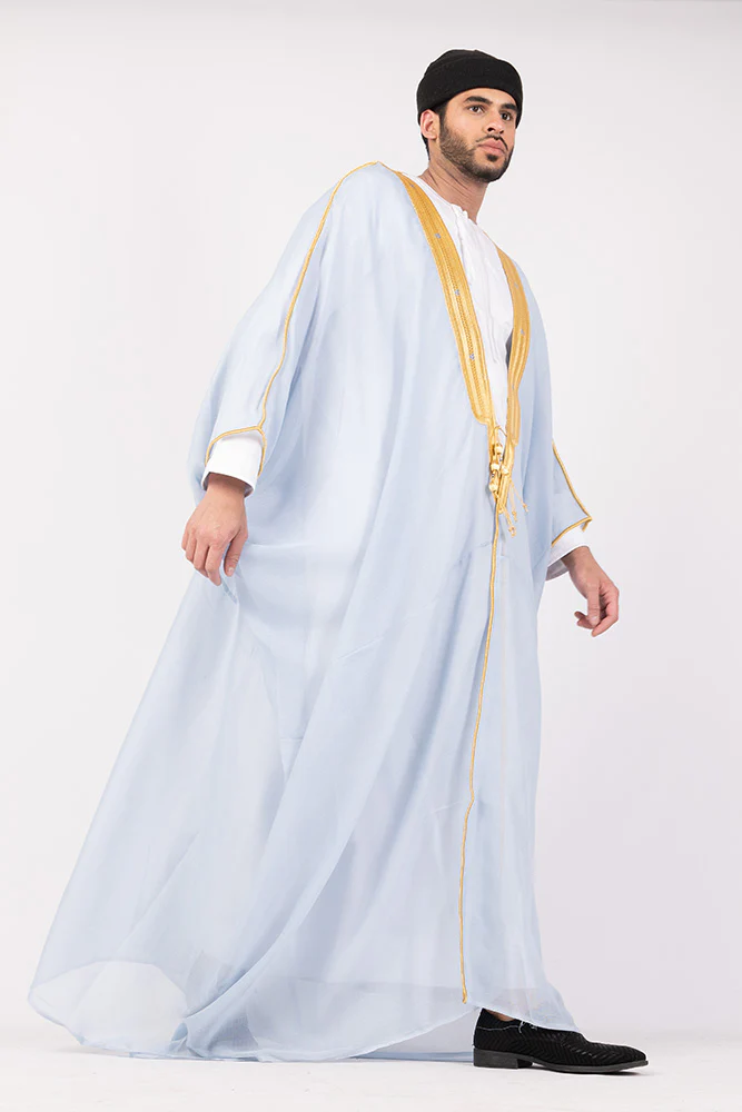 Sky Blue Arab Bisht - Image 4