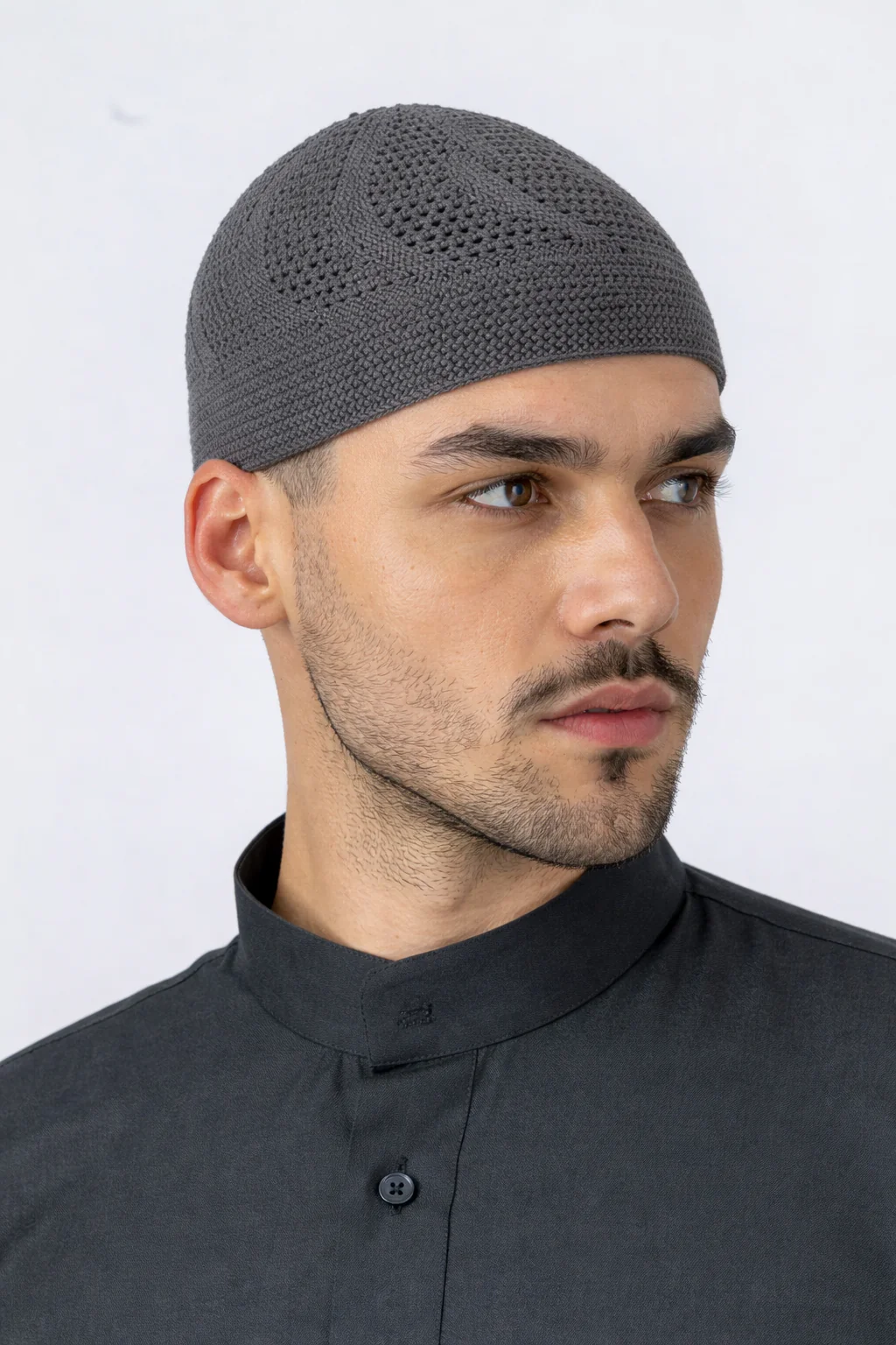 Soylu Charcoal Grey Prayer Hat