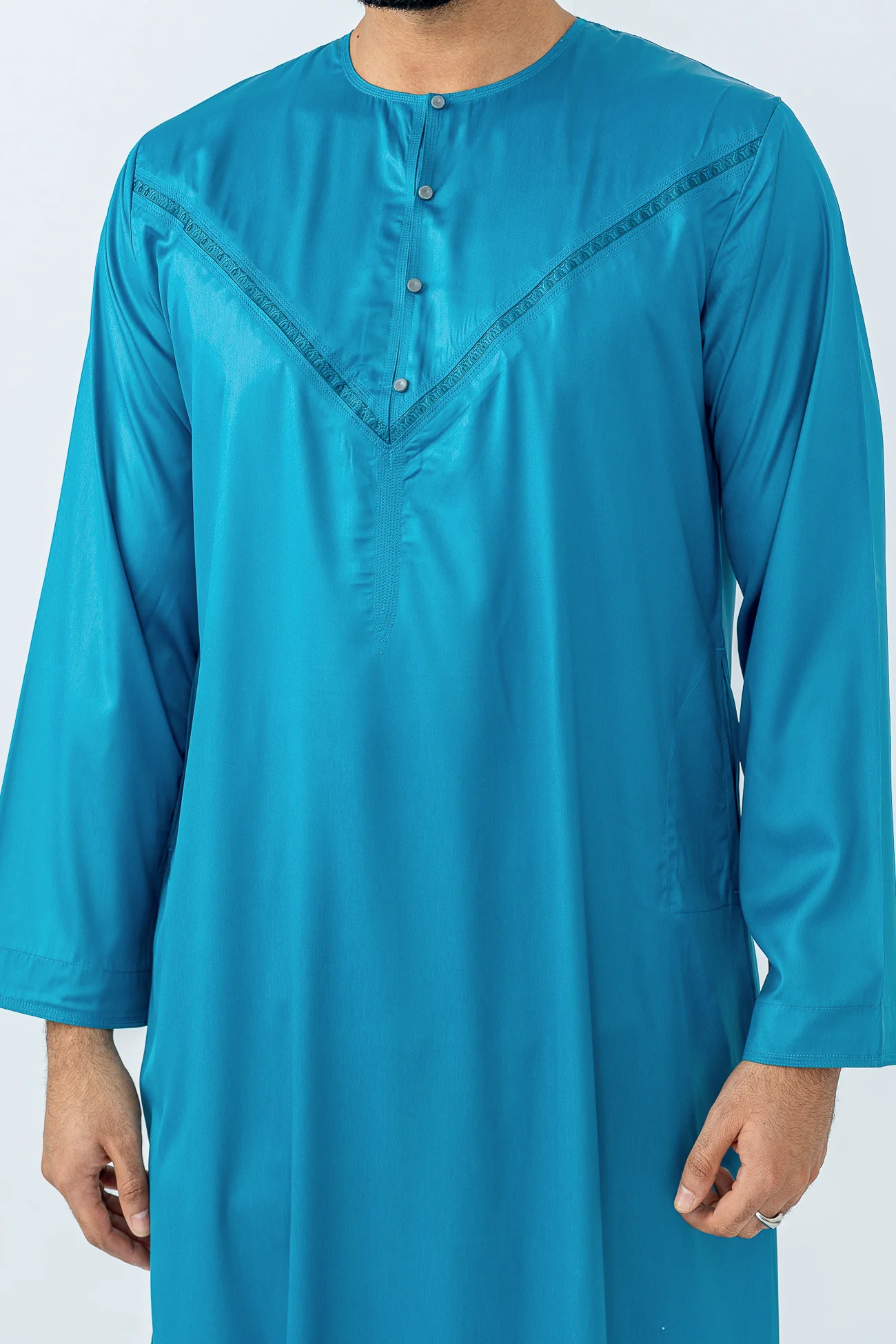 Turquoise Omani Thobe - Image 5