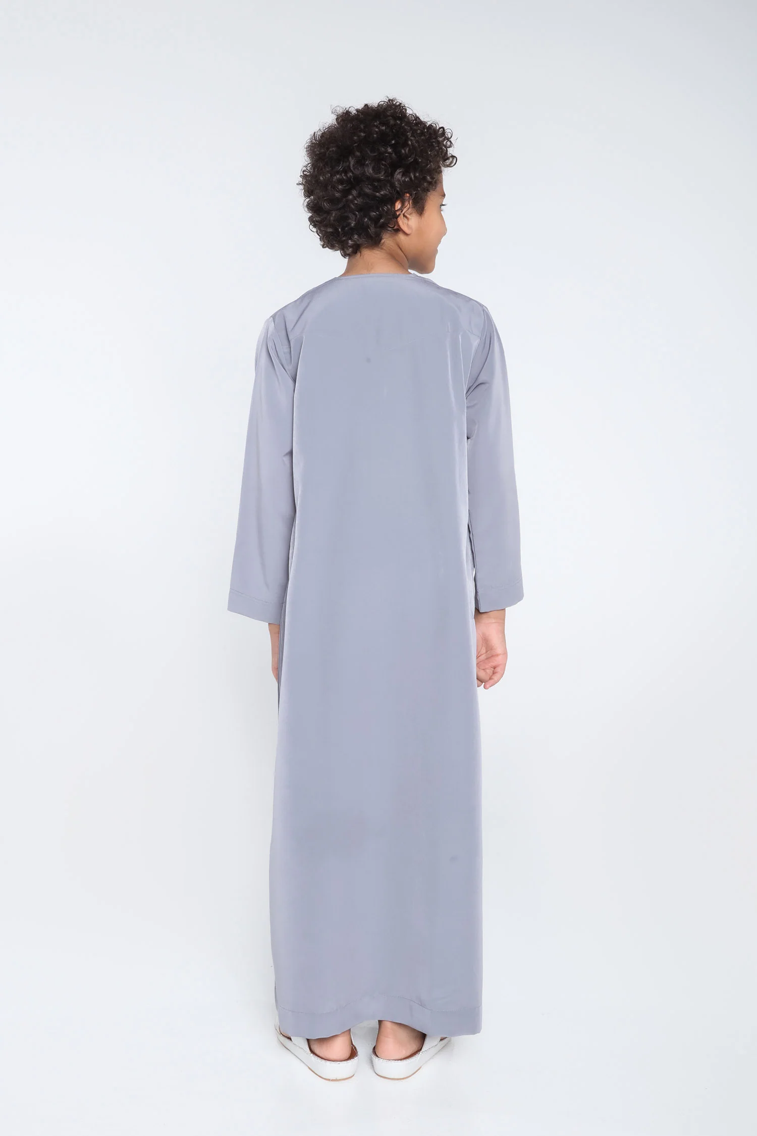 White Arab Omani Kids Jubba - Image 13