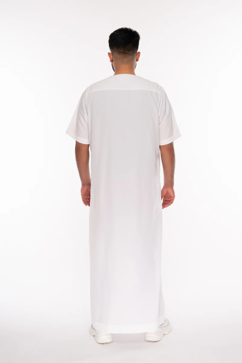 White Button Half Sleeve - Image 4