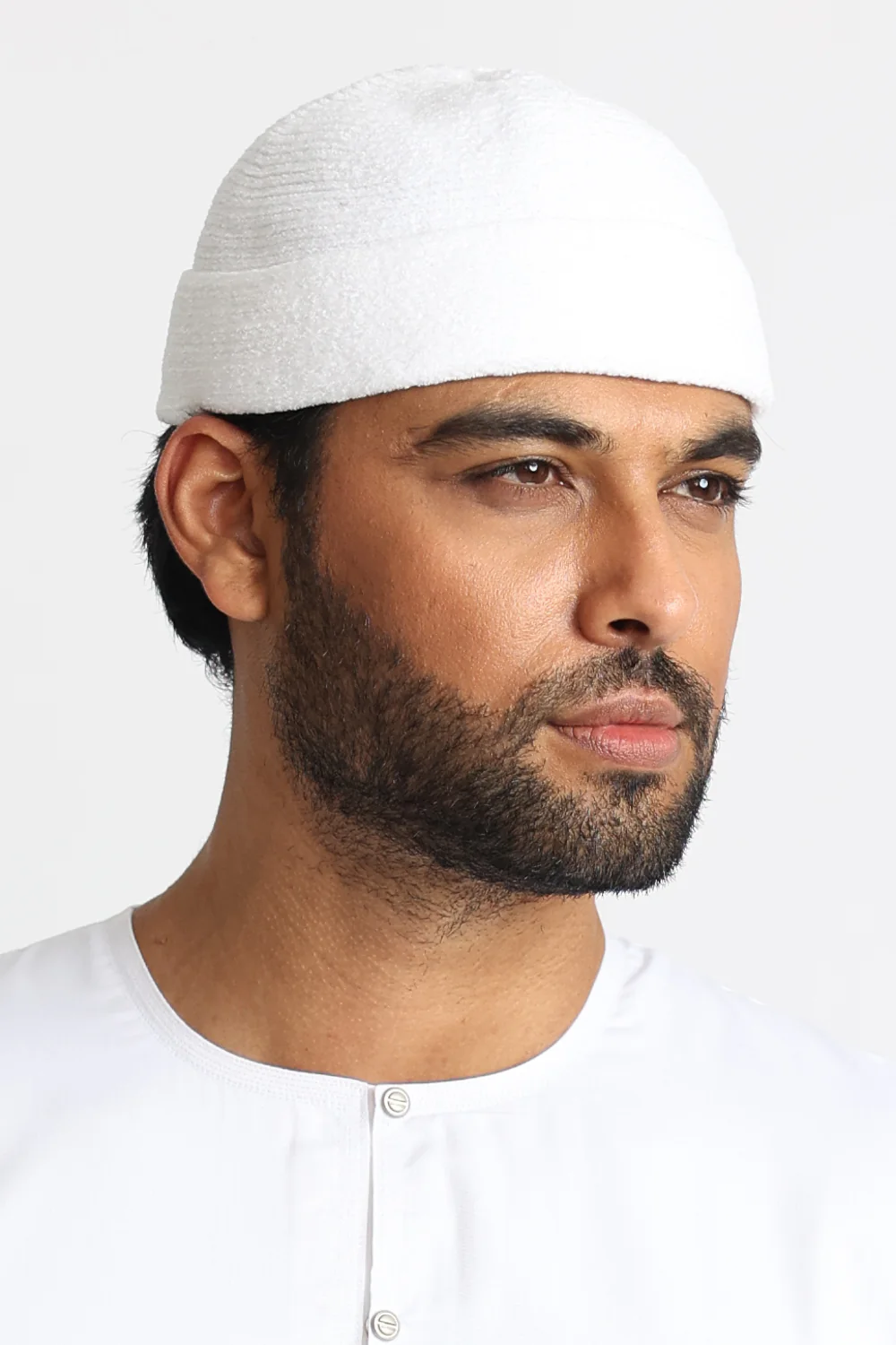 White Velvet Hat - Image 2