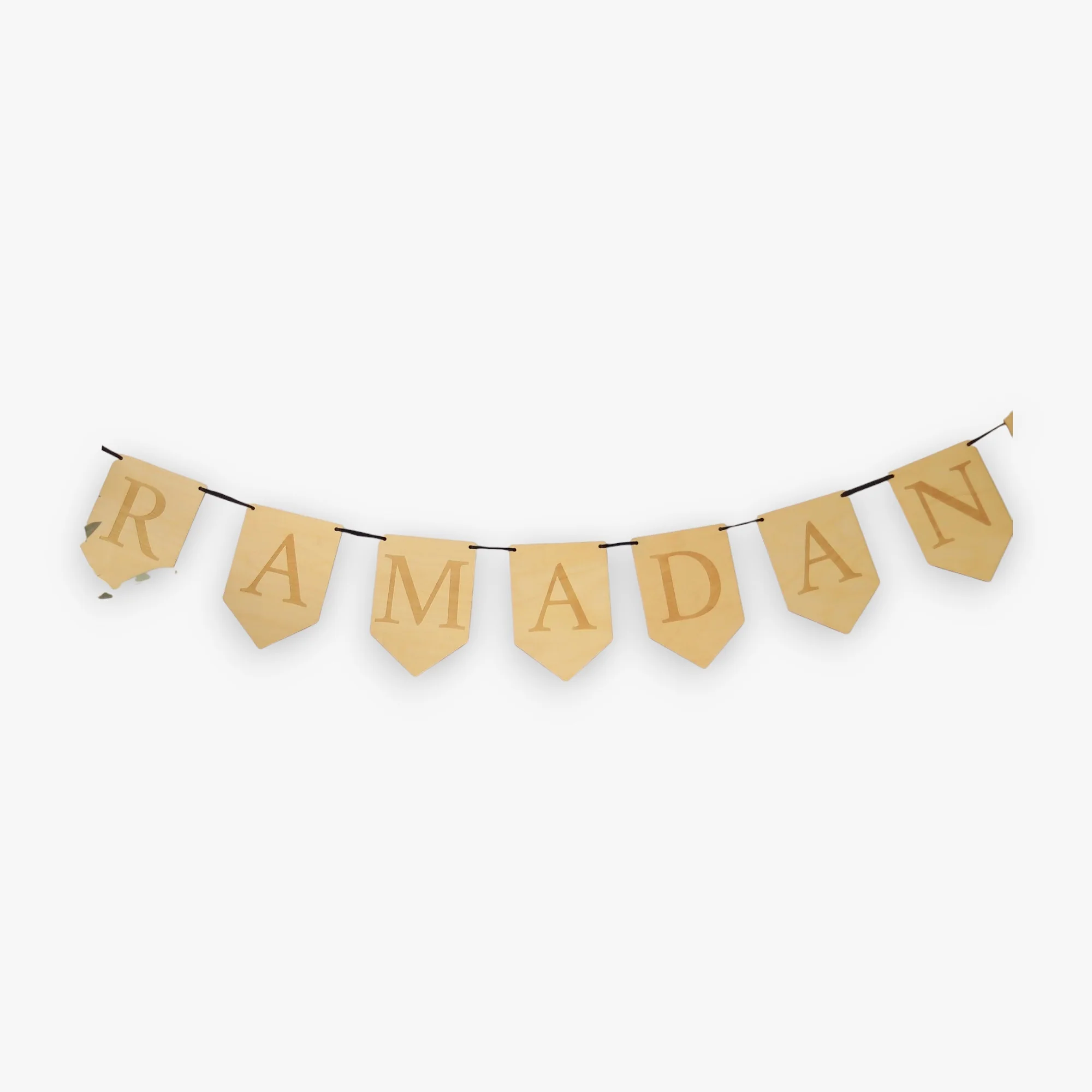 Wooden Ramadan Banner